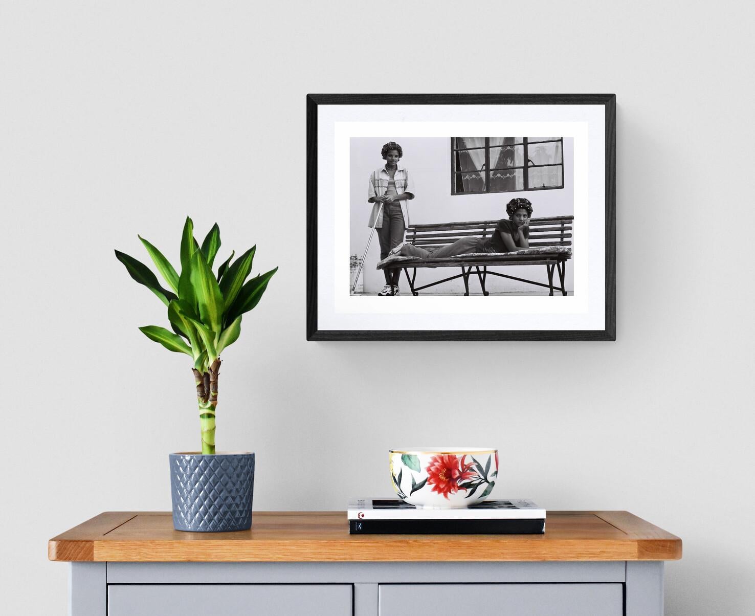 A limited edition (out of 25) black and white photographic print. Framed with a black or white box frame and floated to the backboard. The dimensions of 33.5 x 45 cm is that of the paper itself, excluding the size of the frame. Contact us for