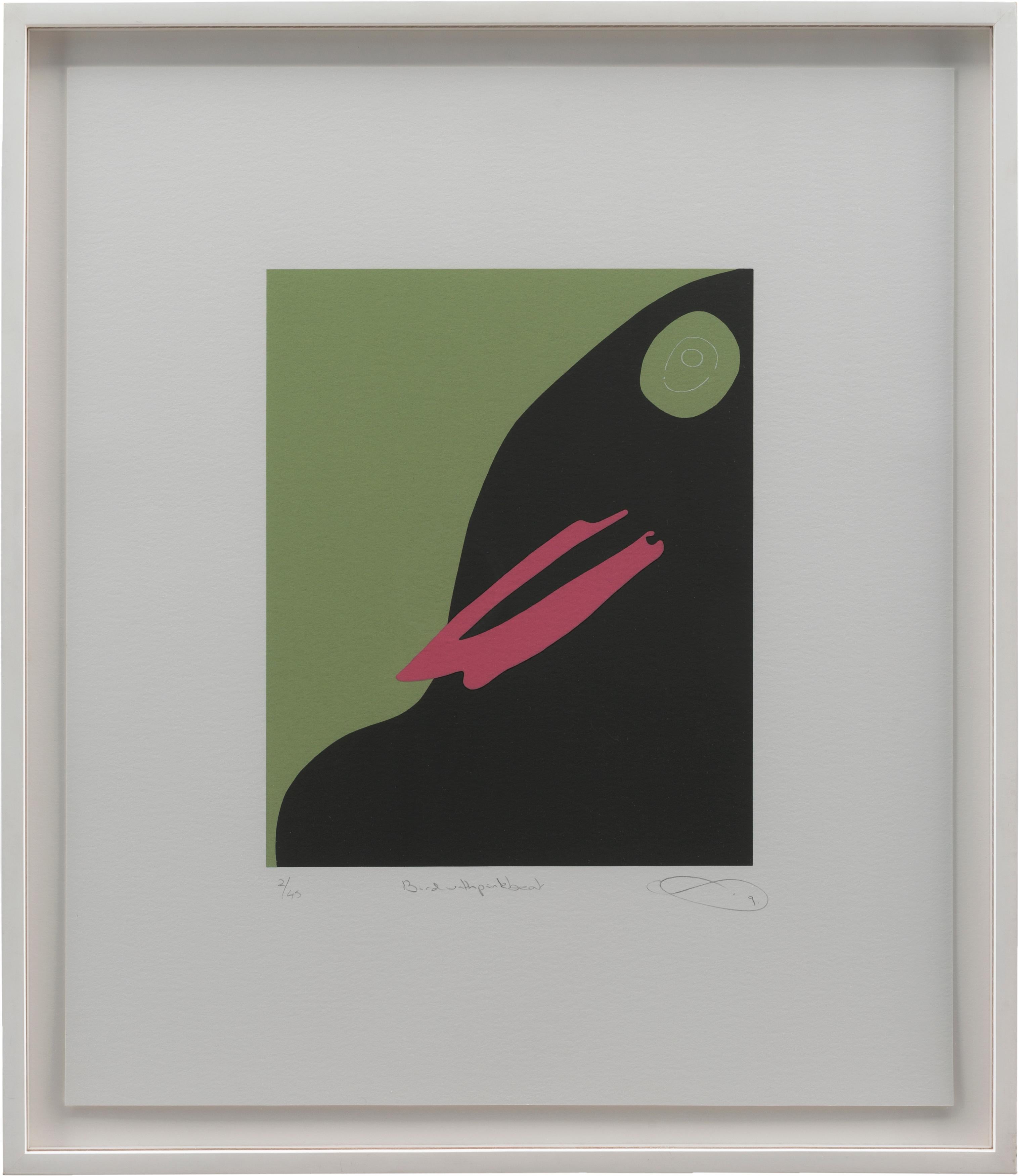 Vogel mit rosa Schnabel (Zeitgenössisch), Print, von Gary Hume