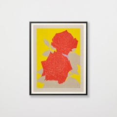 Gary Hume, Two Roses, Woodcut, Art, Limited Edition, Contemporary, Print