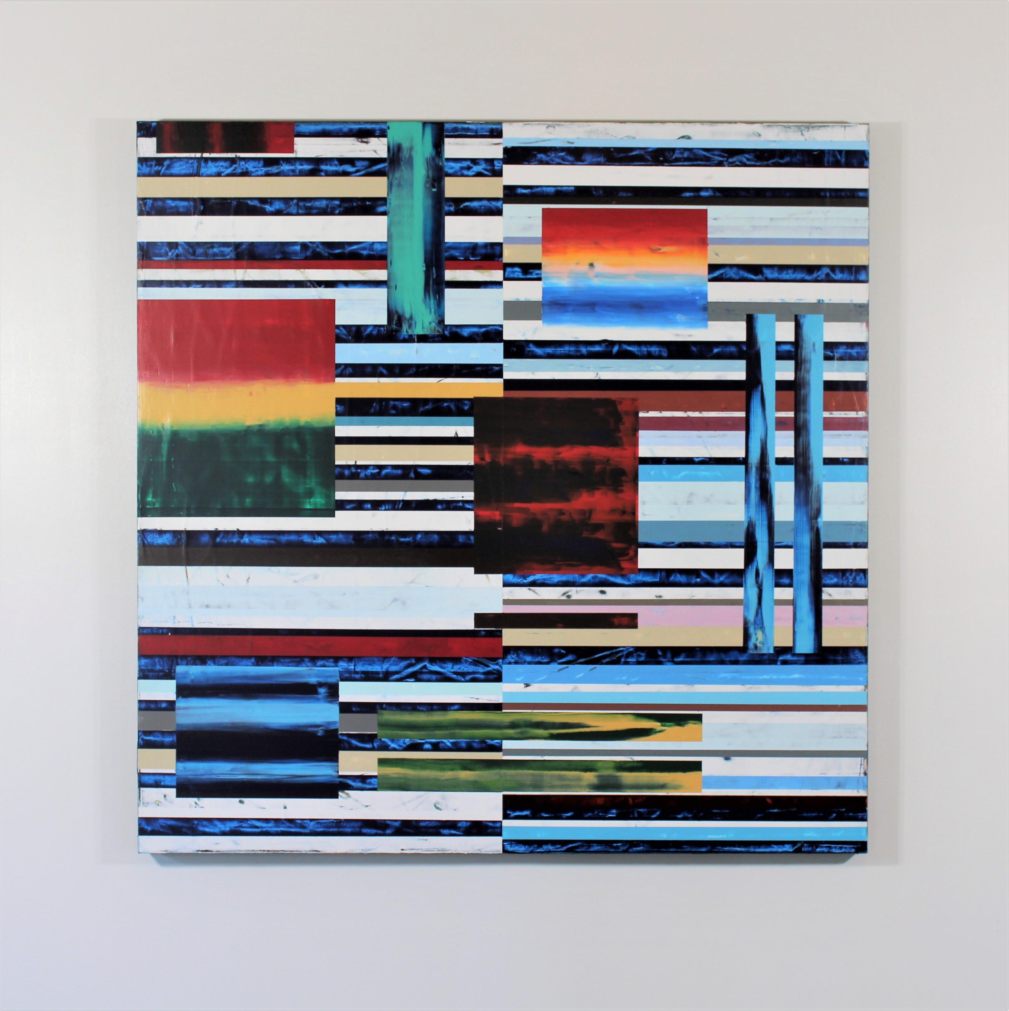 Abstraktes Gemälde „Ich fühle etwas“ (Schwarz), Abstract Painting, von Gary J. Noland Jr.