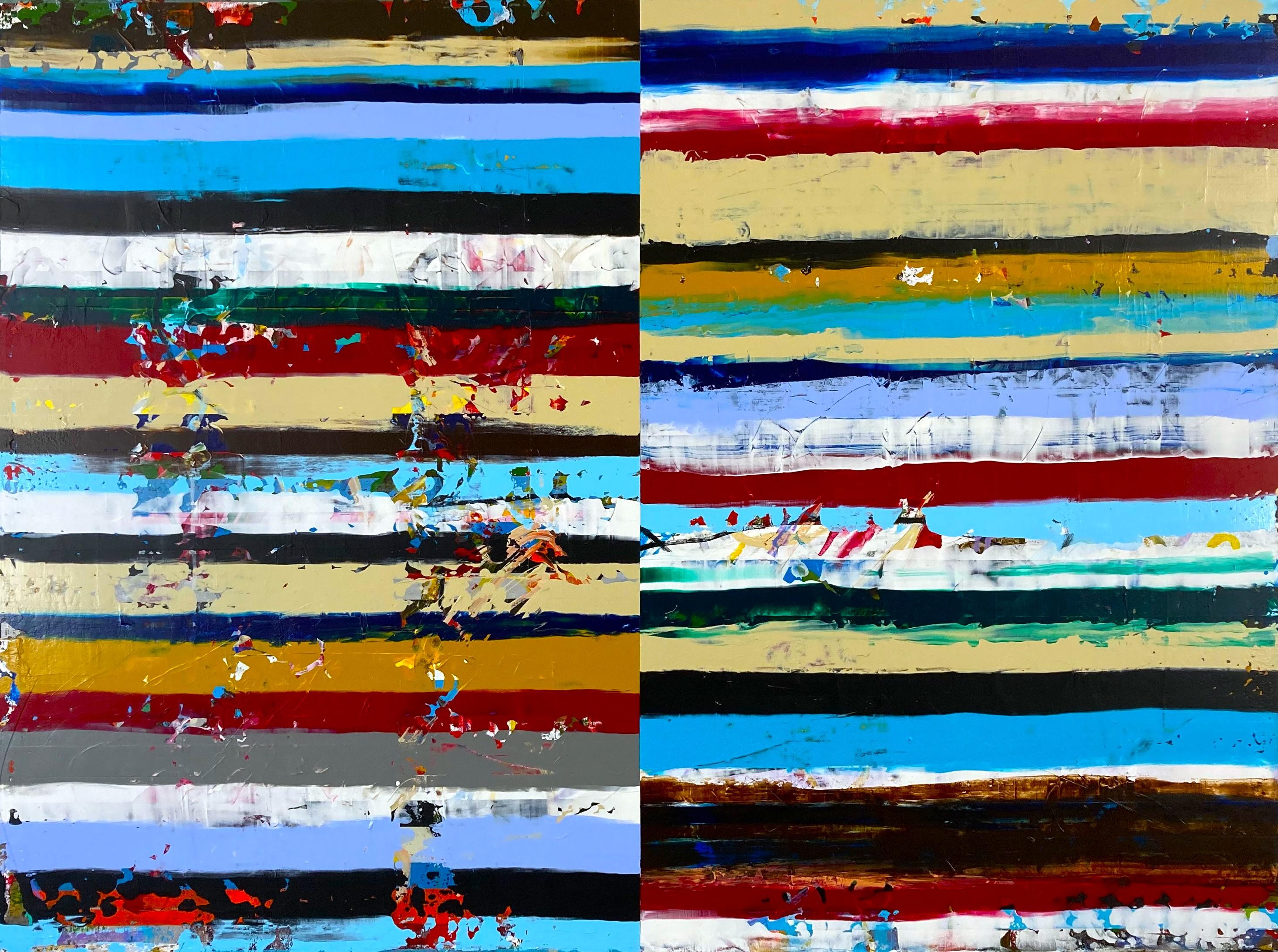 Abstract Painting di Gary J. Noland Jr. - Muoversi 2926, Pittura astratta