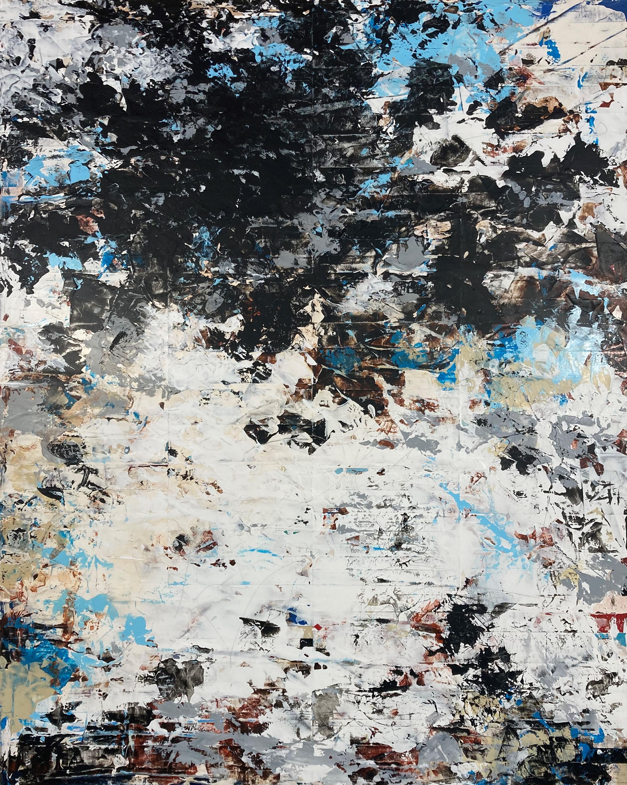 <p>Artist Comments<br>Artist Gary J. Noland Jr. unveils an enthralling abstract piece dominated by black and white strokes. He combines two of his signature series to create this captivating composition. Gary creates tension by applying a brightly