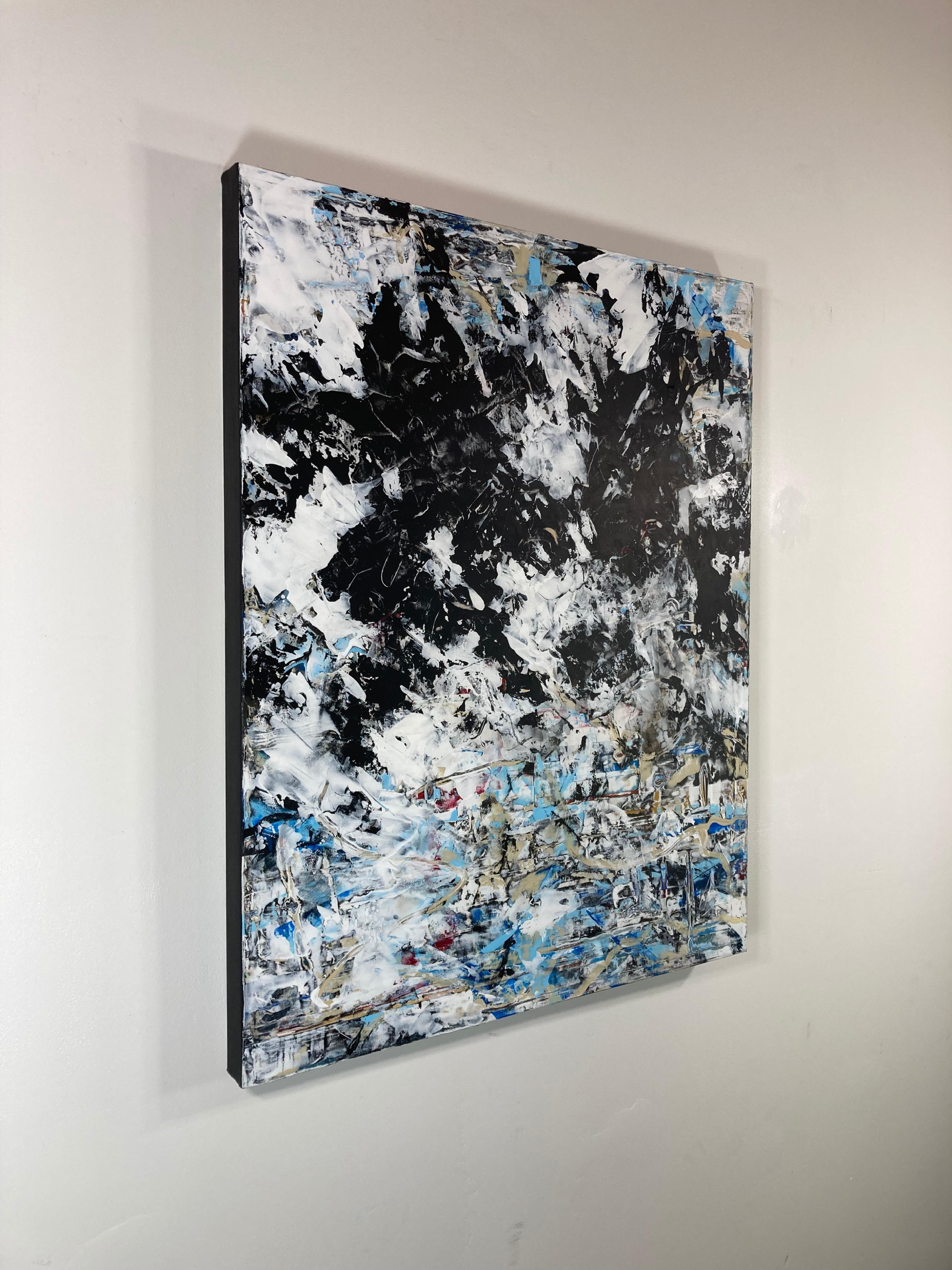 Alcuni giorni, Pittura astratta - Painting di Gary J. Noland Jr.