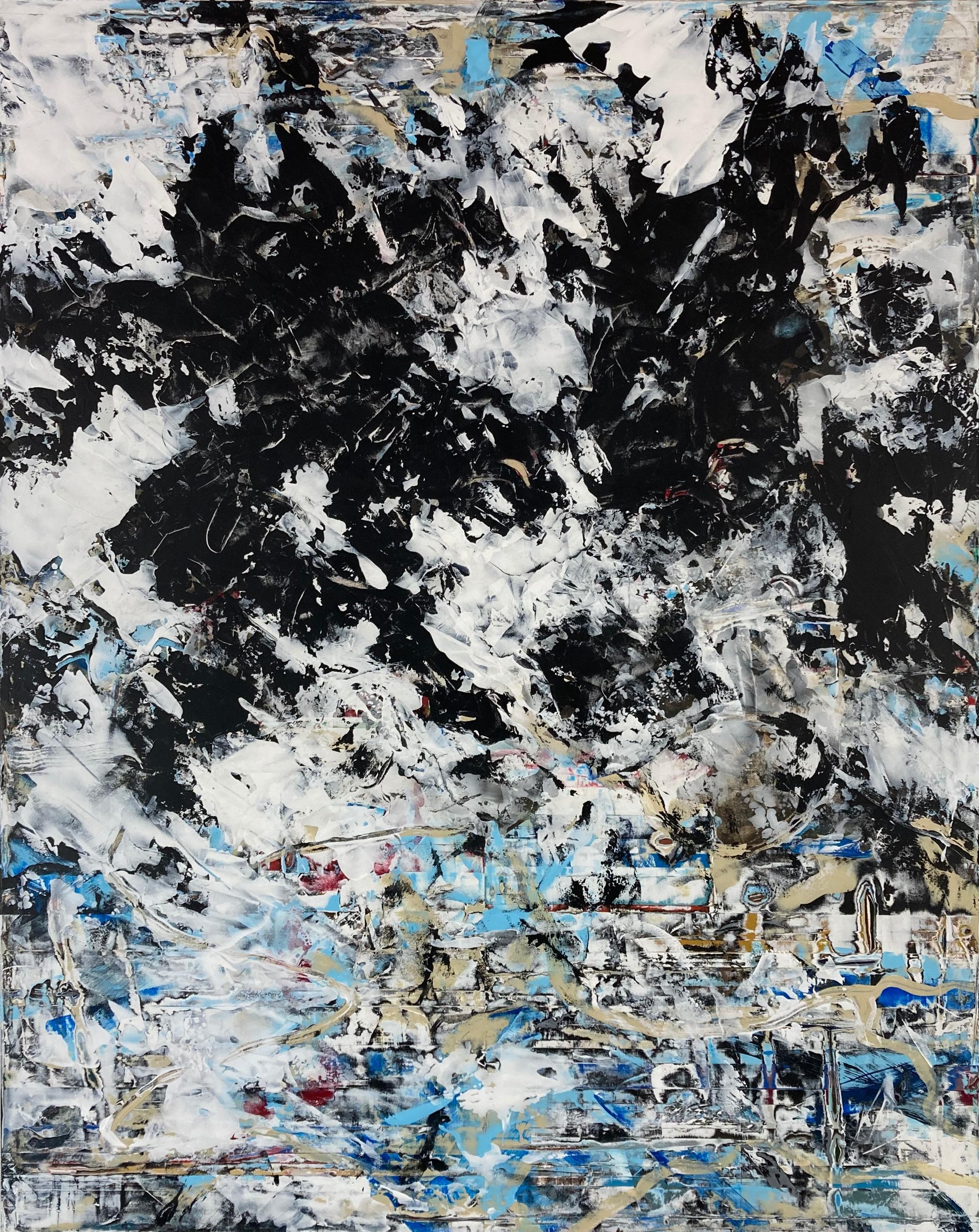 Landscape Painting di Gary J. Noland Jr. - Alcuni giorni, Pittura astratta