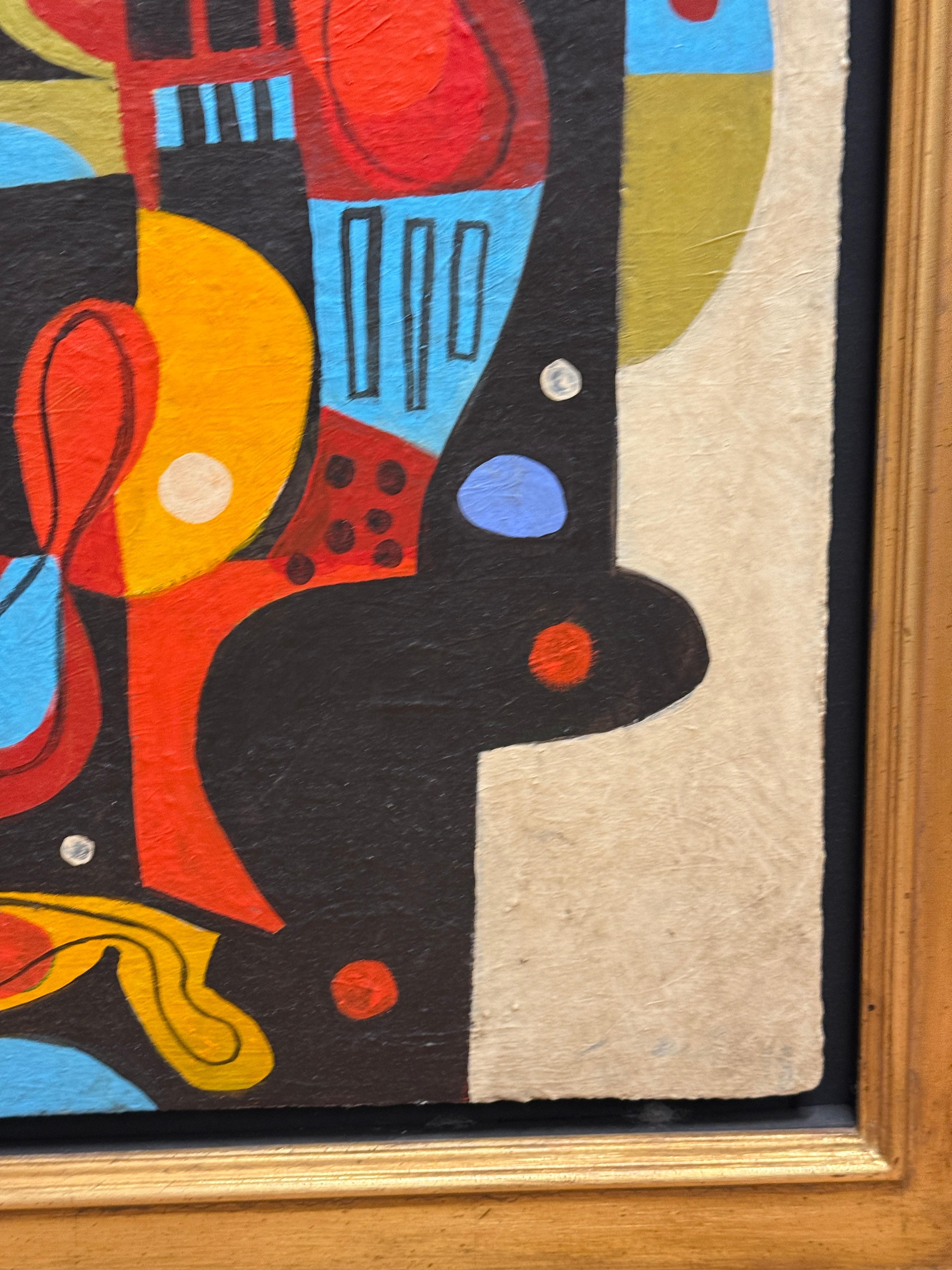 Hand-Painted Gary Janis Framed 2019 Abstract For Sale