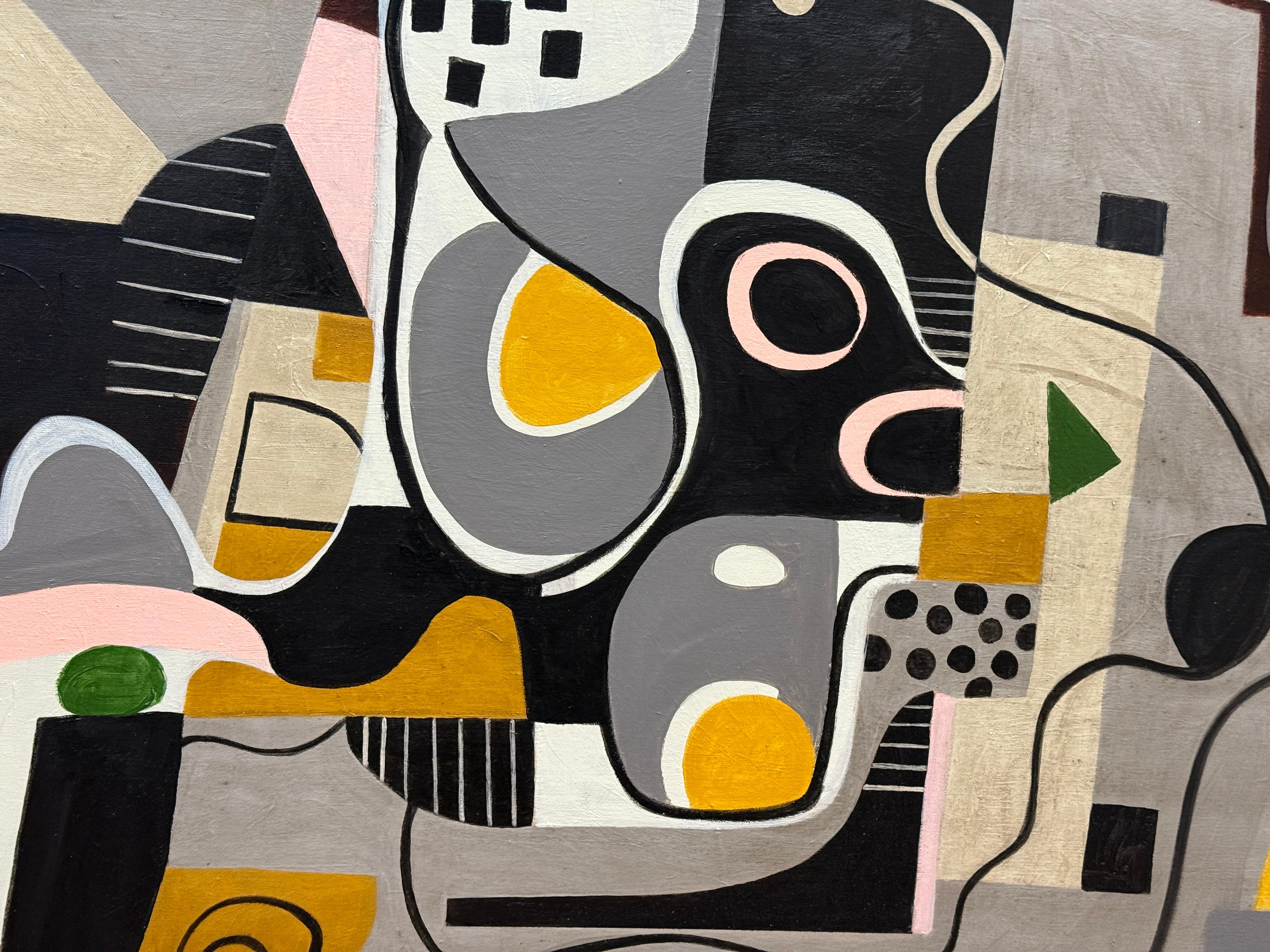 Unsere Galerie ist stolz darauf, mit Gary Janis einen bekannten lokalen Künstler zu vertreten.
Dieses Werk aus dem Jahr 2024 ist ungerahmt auf Leinwand. Es ist auf der Rückseite signiert und datiert.  Sie ist lebendig und repräsentiert auf
