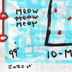 10 Million Cat - Original Pop Art Animal Painting by Gary John