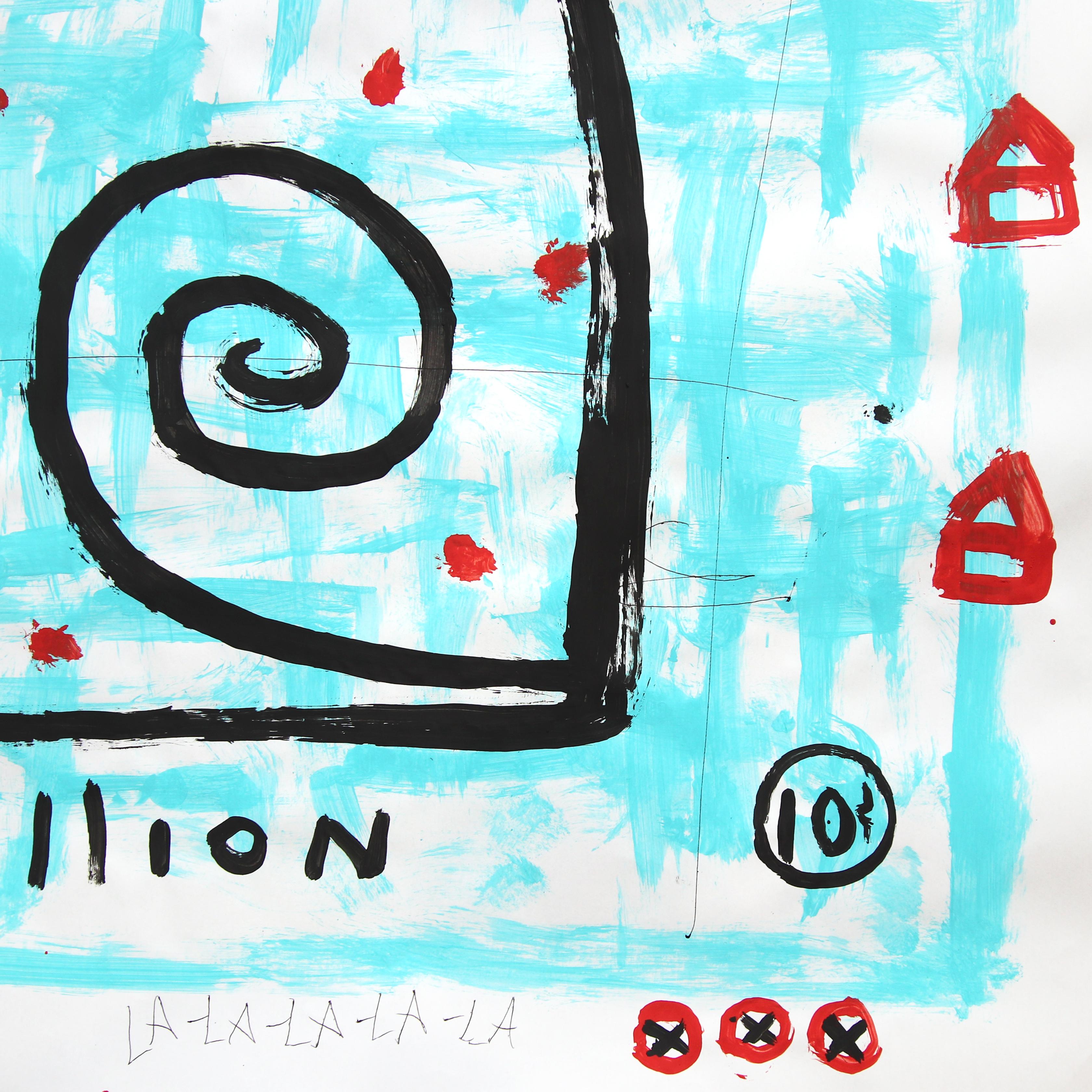 10 Millones de Gatos - Pintura Pop Art Original de Animales por Gary John en venta 4