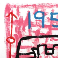 "1958" Téléphone rotatif rouge contemporain inspiré du Pop Art par Gary Johns