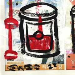 Affordable Original Contemporary Gary John Street Artwork for Sale "4 Soup Cans"