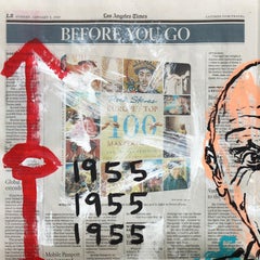 Original Picasso – Kunstgeschichte, Kunsthistorisches Kunstwerk auf Zeitung von Gary John