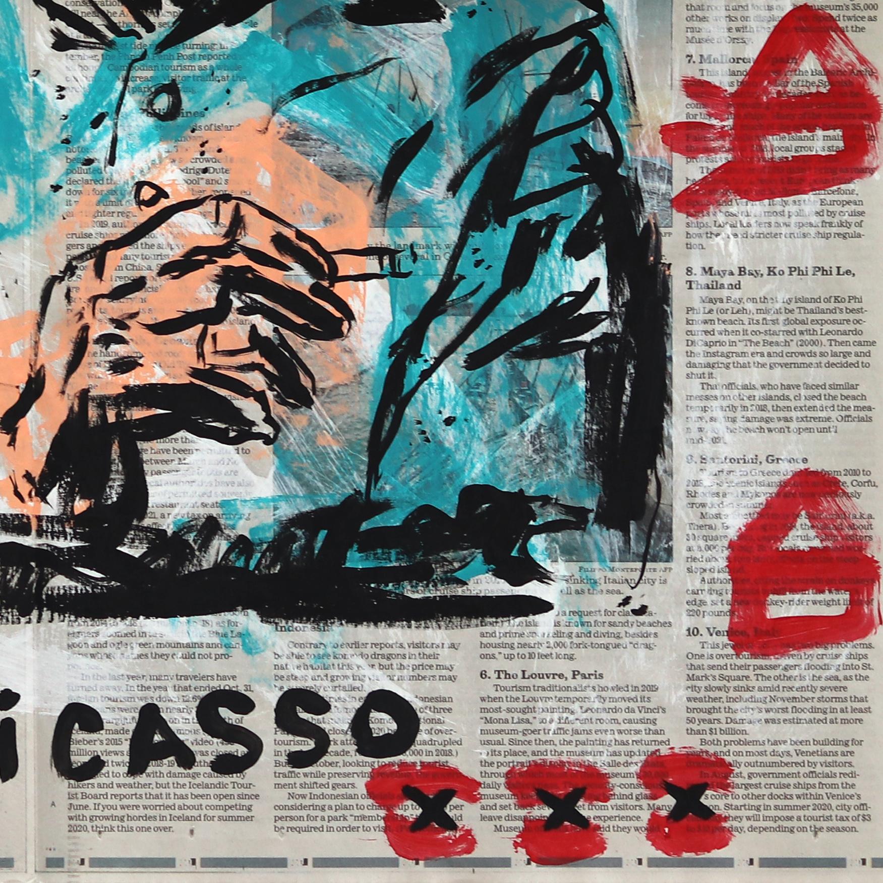 Un Picasso original - Historia del Arte Obra de arte en papel de periódico por Gary John en venta 4