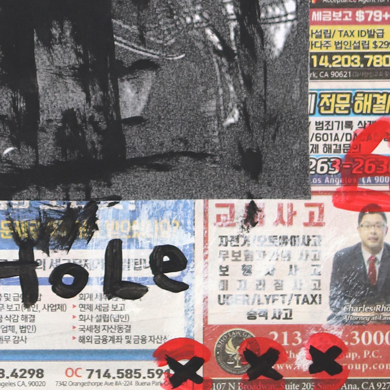 Andy Warhol - Pittura Pop Street Art originale di Gary John su carta da giornale in vendita 3