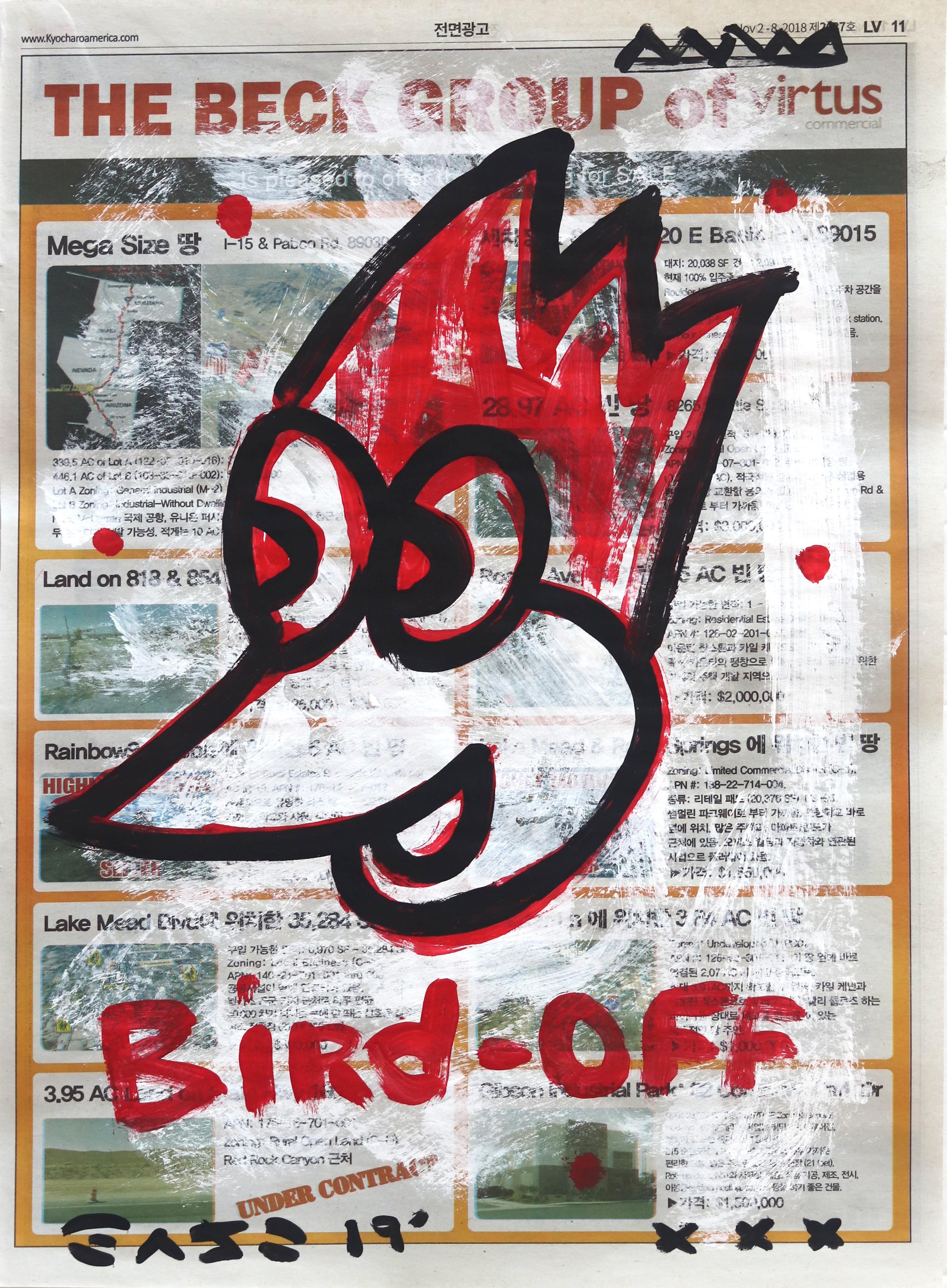 Beck Bird - Mixed Media Art by Gary John