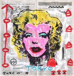 Original Pop-Art-Serie „Blonde Bombshell“ von Gary John