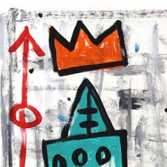 "Bomb The Crown" Pop Art colorata originale contemporanea di Gary Johns