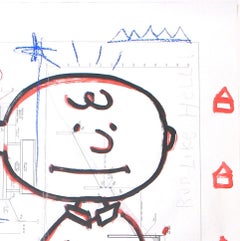 "Charmed"  Original Pop Charlie Brown Peanuts Street Art by Gary John
