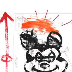 "Chinese Food Mickey" Colorful Contemporary Original Pop Art by Gary John