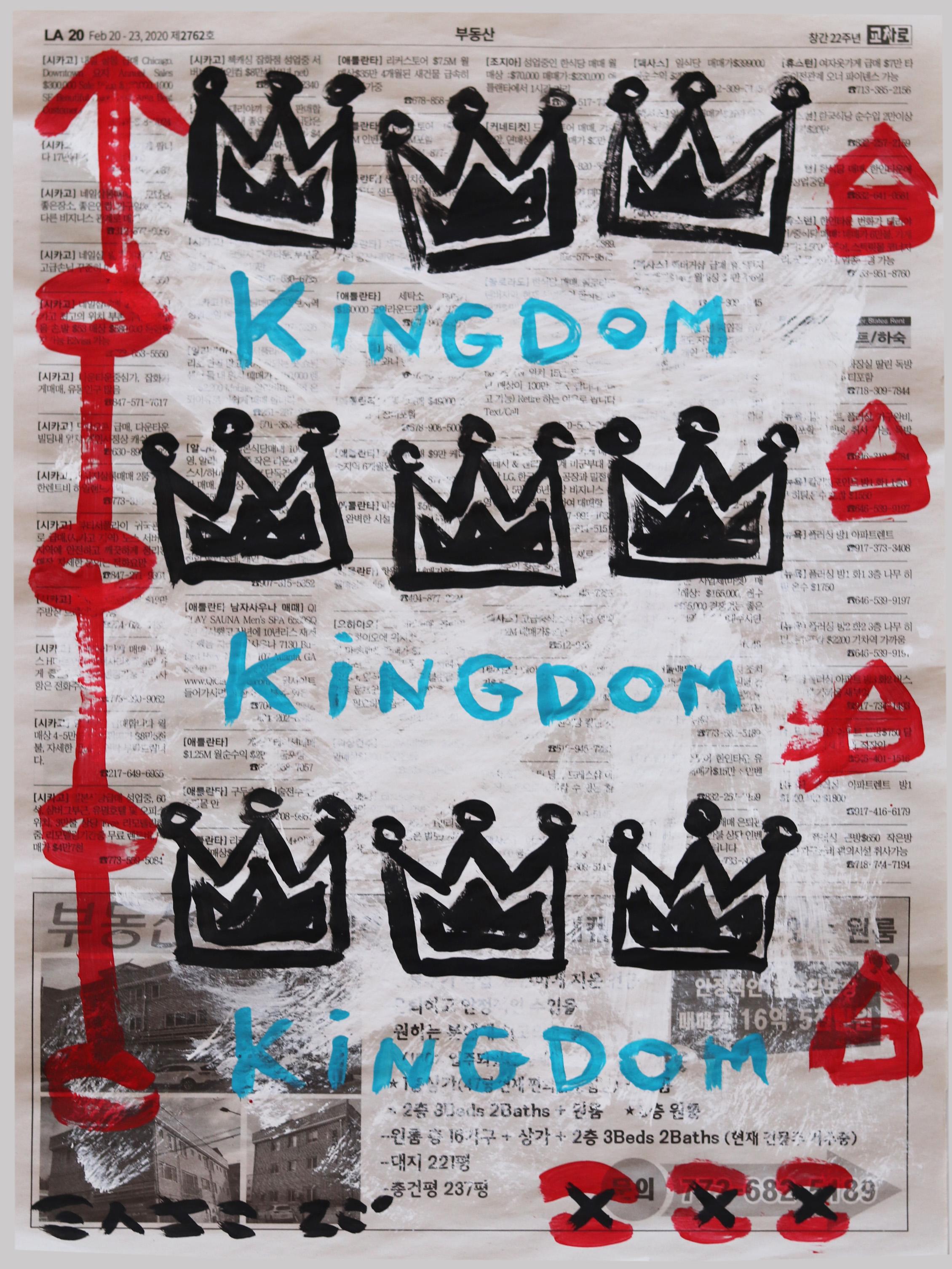 Gary John Figurative Painting - Cool Kingdom Crowns