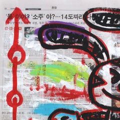 "Visión Creativa" Colorido Arte Pop Figurativo Original de Caricatura de Gary John