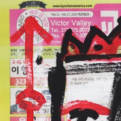 Crowned King Of Jazz – Original Street Art auf Zeitung von Gary John