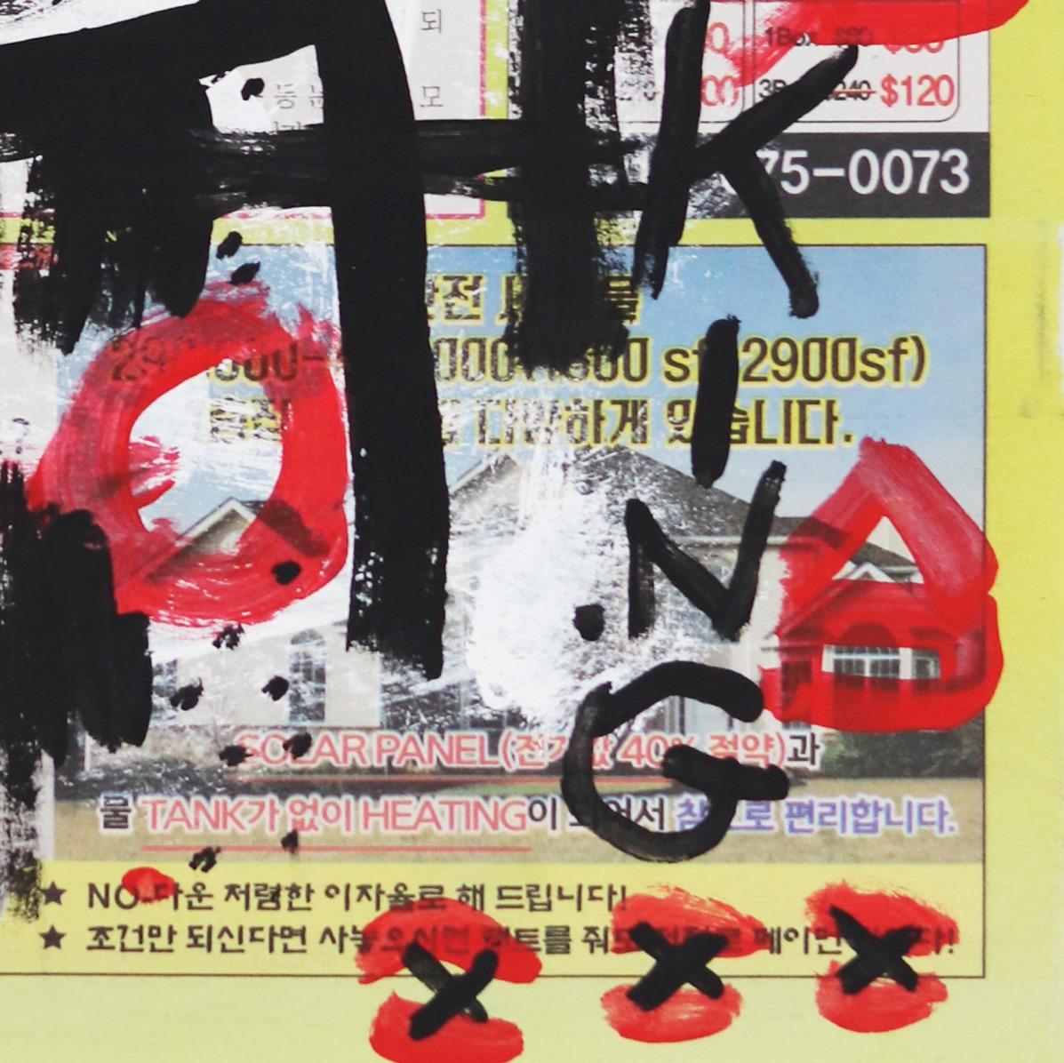 Crowned King Of Jazz - Street Art originale su carta da giornale di Gary Johns in vendita 4