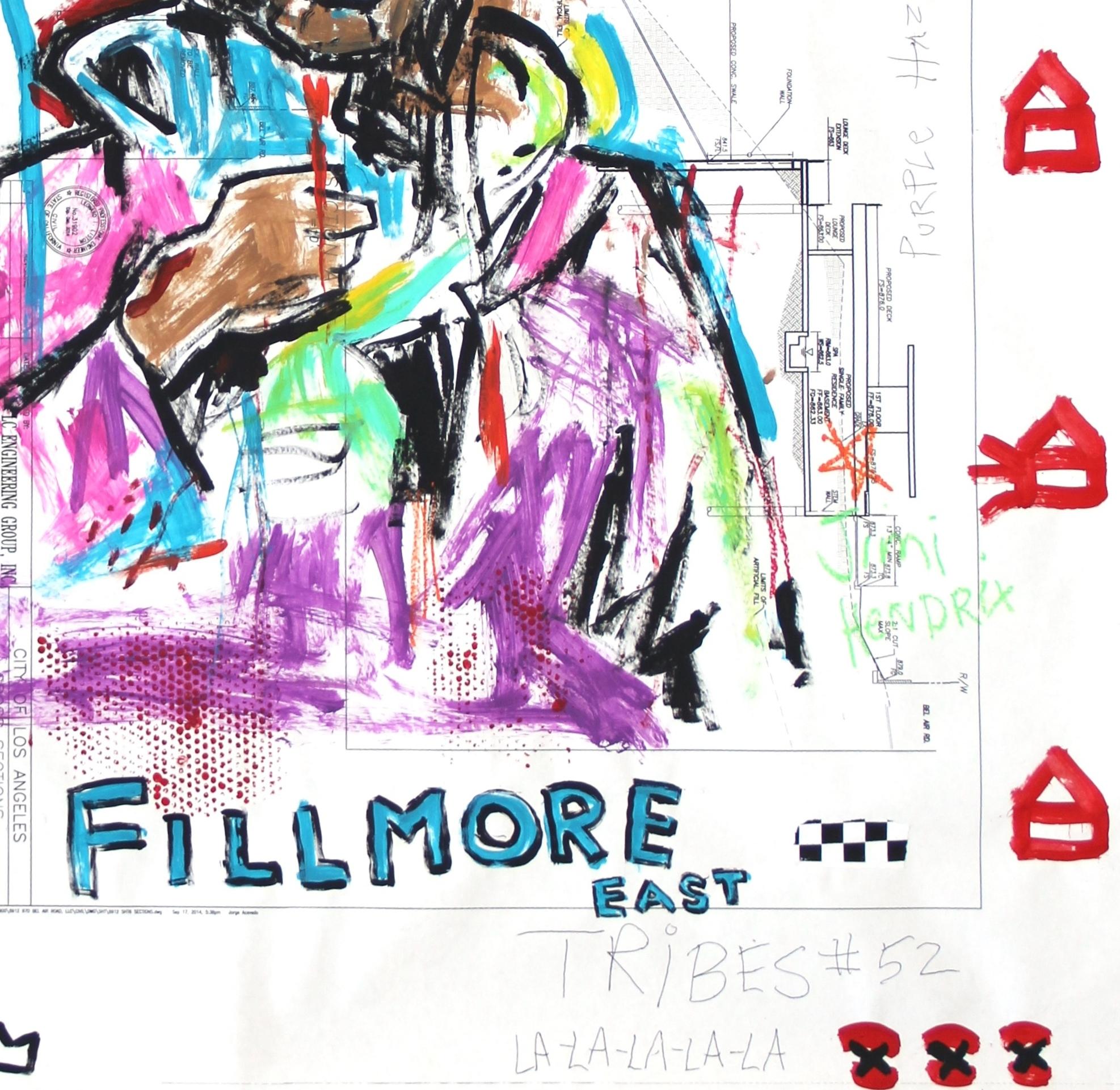 „East Fillmore Jimi“  Original Hendrix Pop Street Art-Gemälde von Gary John im Angebot 6