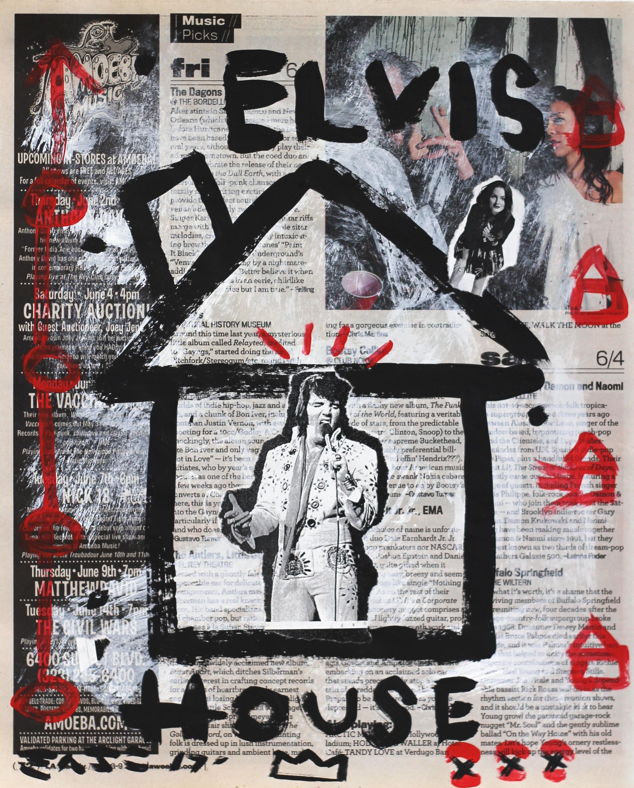 Gary John Abstract Painting - Elvis House