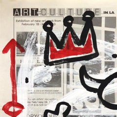 "Eye Sight" - Original Gary John Pop Painting on Newspaper