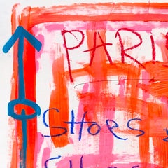 "Flaming Hot Shoes From Paris" Original Gary John Colorful Artwork