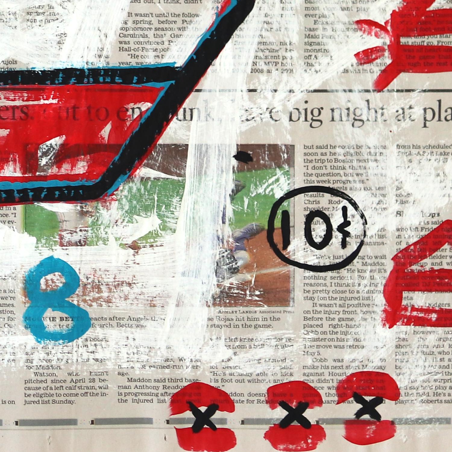 Give Me Some Peace - Original Street Art American Flag inspired by Gary John 2