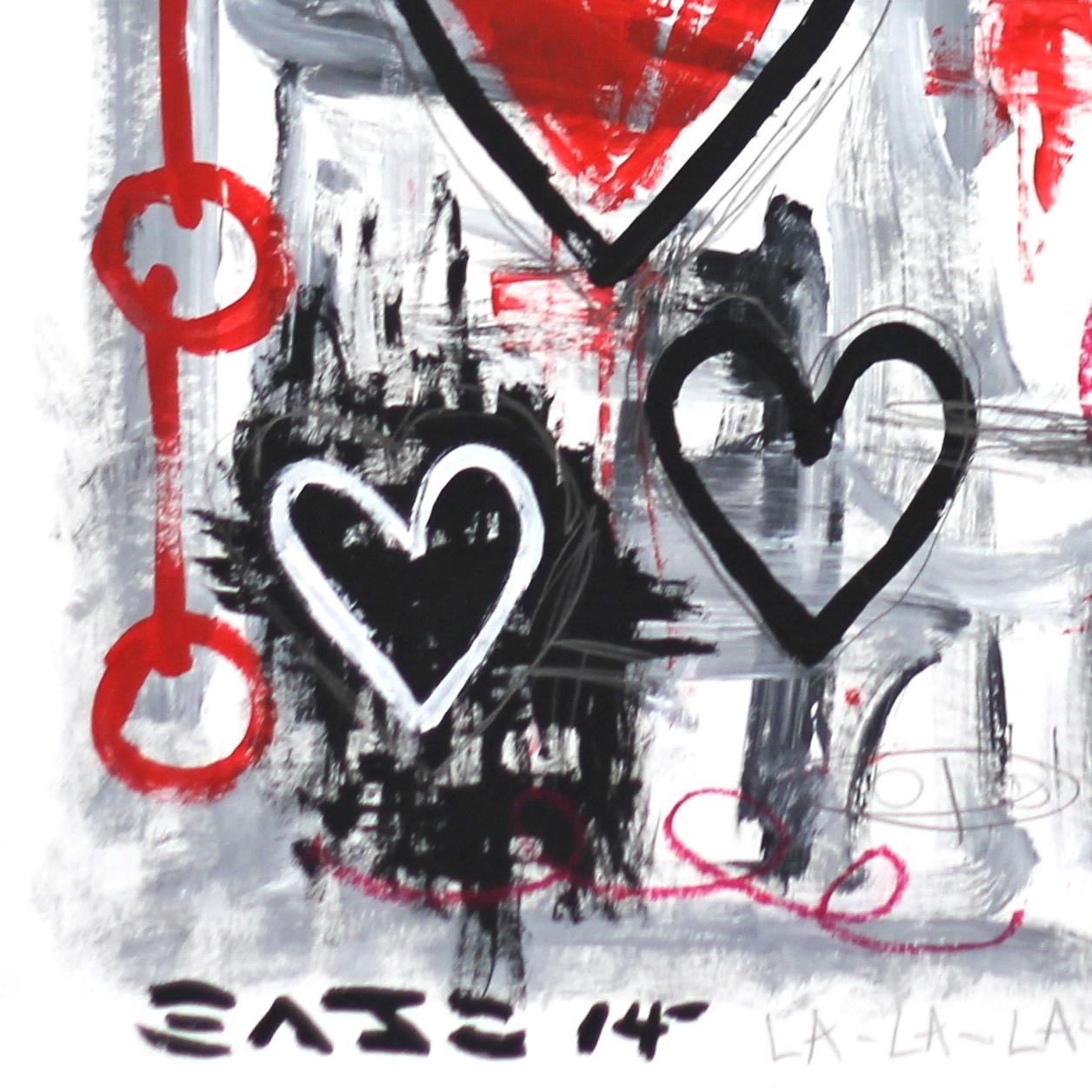 „Grey Hearts“ Original Love Pop Art von Gary John im Angebot 3