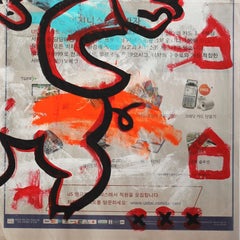 „I Feel Lucky“ Porzellanpferd inspiriertes Pop-Art- Original von Gary John