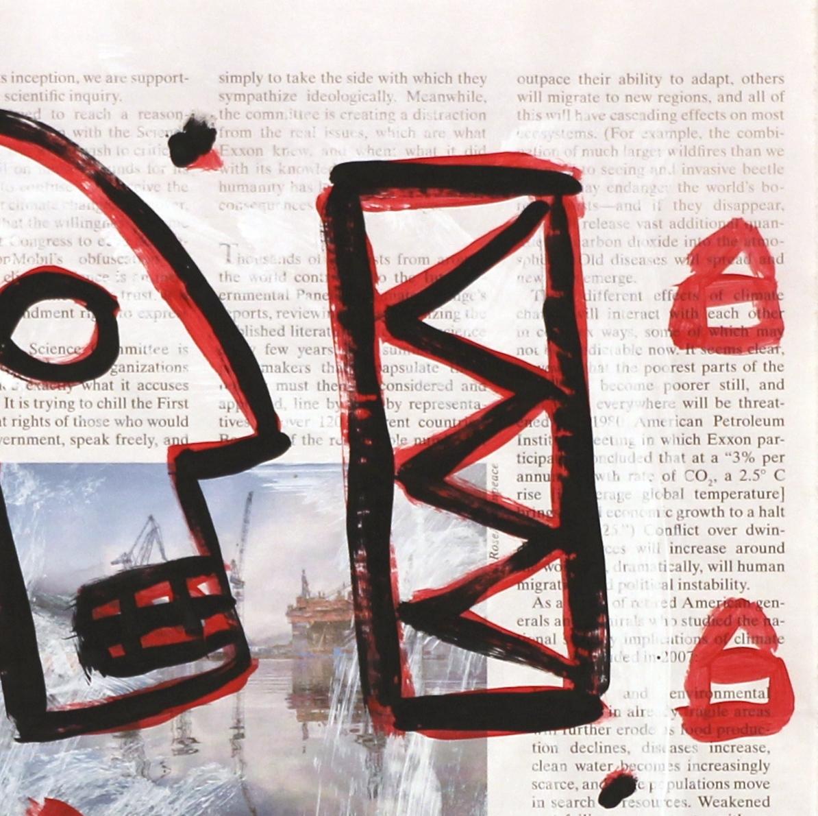 I Spy - Arte callejero original rojo y negro de Gary John en venta 3