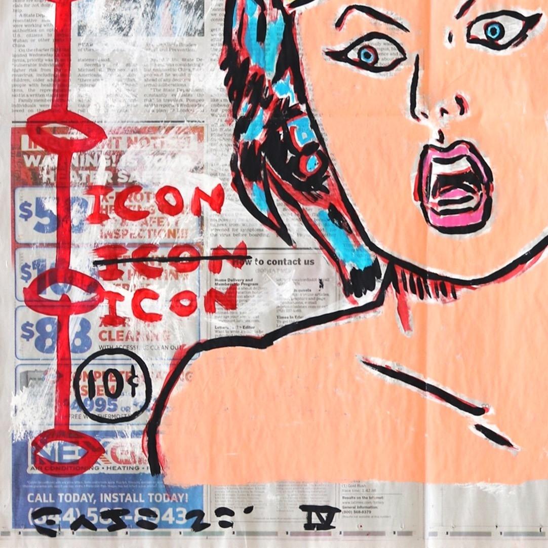„Icon Attitude“ Original Pop Art inspiriert von der Serie „ Wonder Woman“ von Gary John im Angebot 4