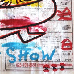 „Jetsons Ride“ Original farbenfrohe Pop-Art von Gary John