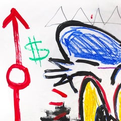 "Karaoke Duck" Original Pop Art inspired by Donald Duck and Queen Elizabeth