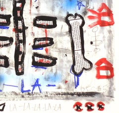 Kill LA King - Original Pop Art Figurative Skeleton Painting by Gary John