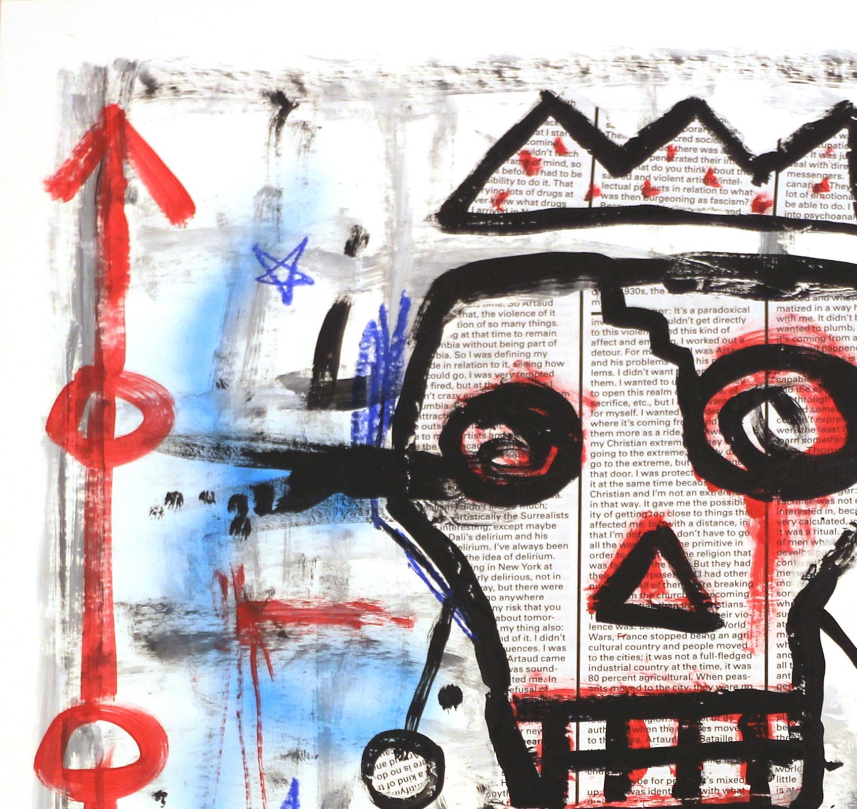 Kill LA King - Scheletro figurativo originale Pop Art dipinto da Gary Johns in vendita 2