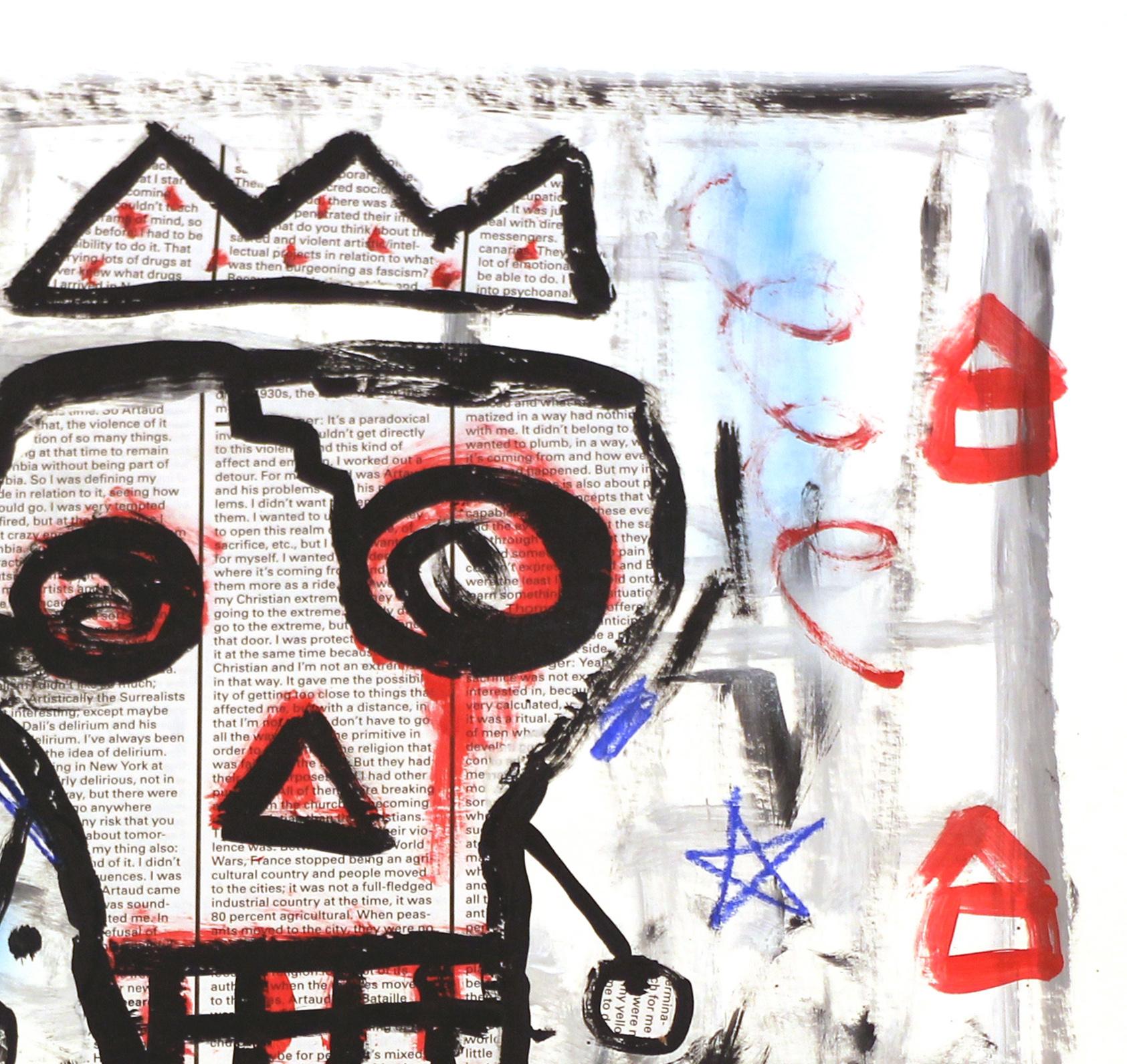 Kill LA King - Scheletro figurativo originale Pop Art dipinto da Gary Johns in vendita 3