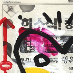 Love Sick - Original Gary John Street Art Painting on Newspaper