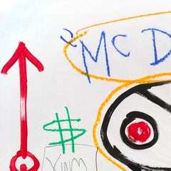 "Loving Is Dangerous" Original Contemporary Hamburger Pop Art I'm Loving It