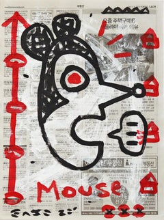 Mouse Mumble – Retro Urban Street Contemporary Pop Art von Gary John