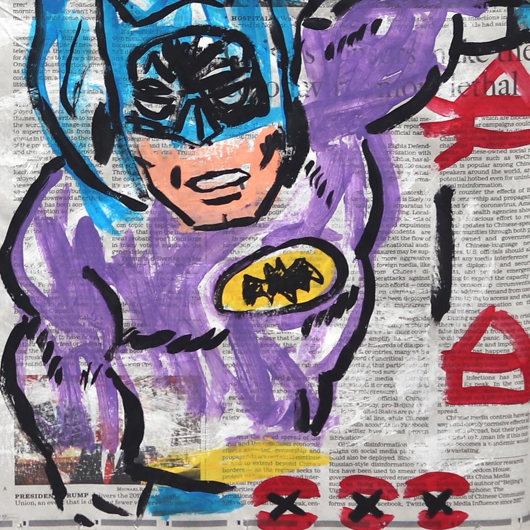 „Not You Again Joker“ Batman inspiriertes Pop-Art- Original von Gary John im Angebot 4