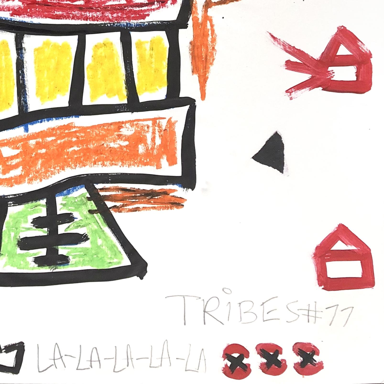 « Otto Twister Rocket », masque coloré original d'après Picasso et Warhol - Painting de Gary John