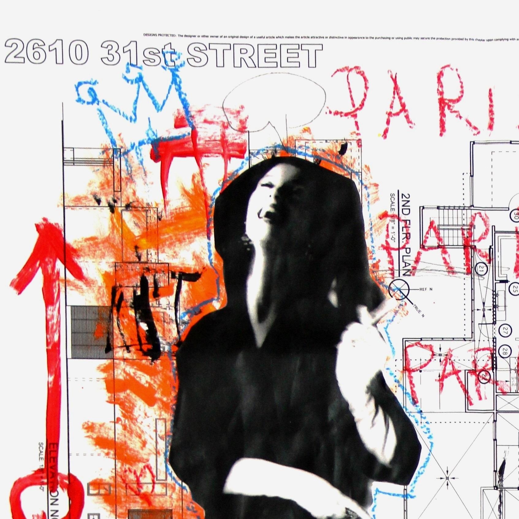 Paris Queen  - Street Art Mixed Media Art by Gary John