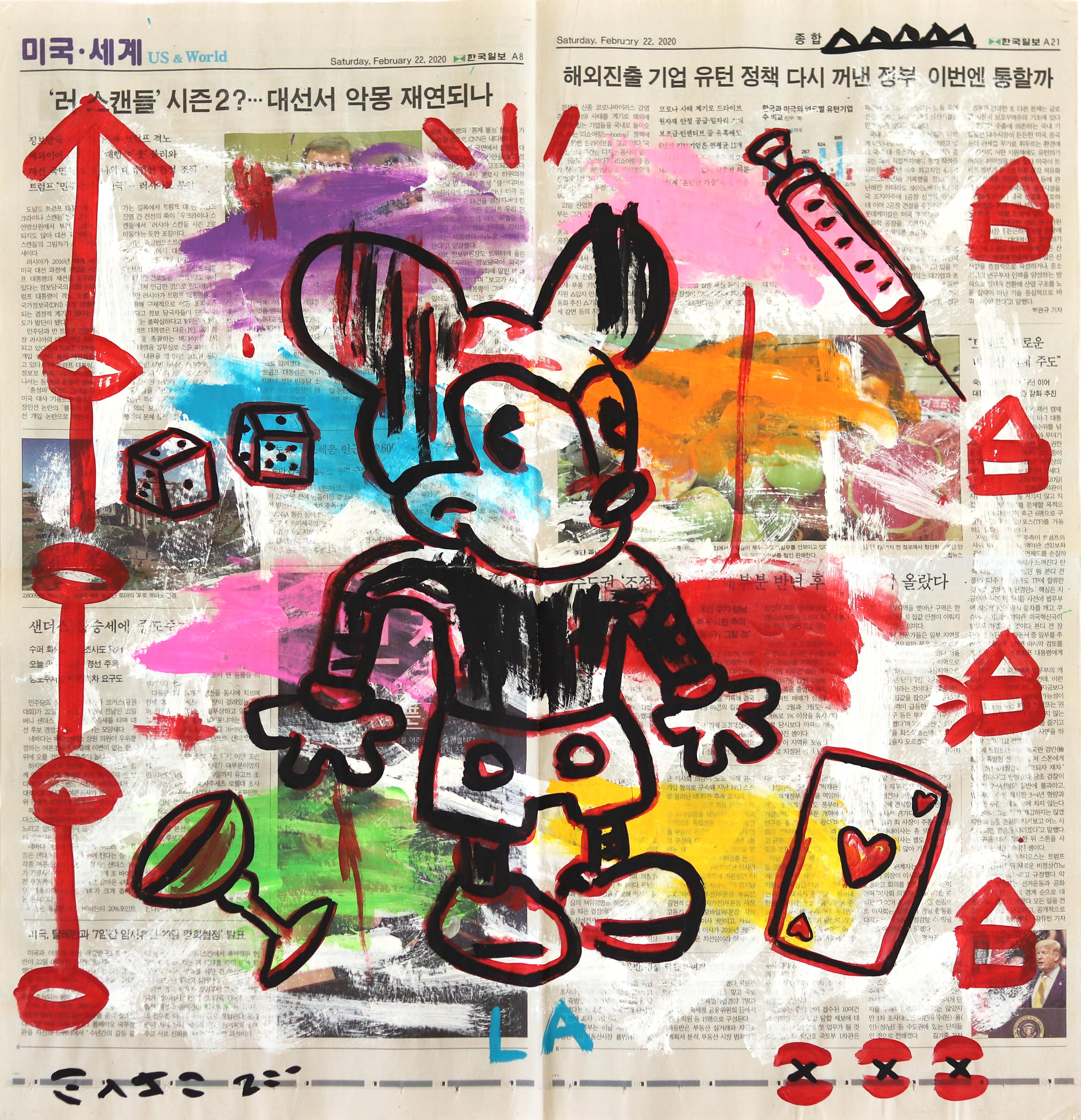 Fiesta Mickey - Pop Art original de Las Vegas Bebidas y Juegos por Gary John