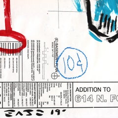 Post War Hero - Original Pop Painting on Architectural Paper