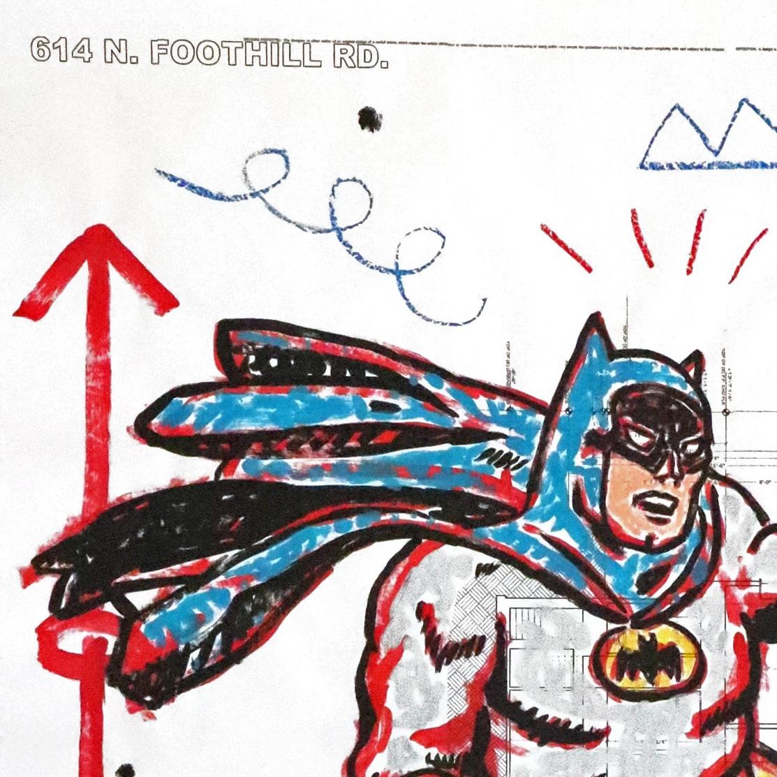Postwar Batman - Street Art Mixed Media Art by Gary John