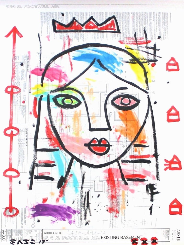 Gary John "Queen Bee" Original Colourful Figurative Street Art by